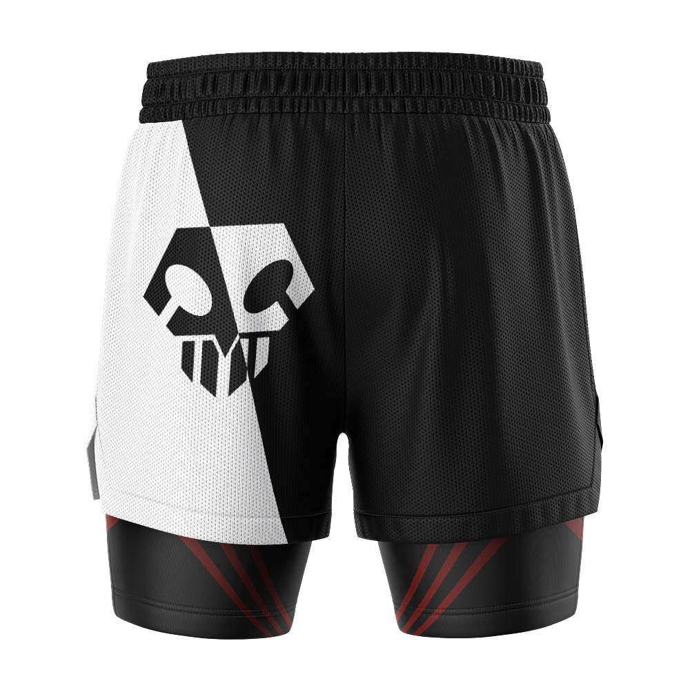 Ichigo Hollow Mask Bleach 2-in-1 Competition Shorts - Image 4