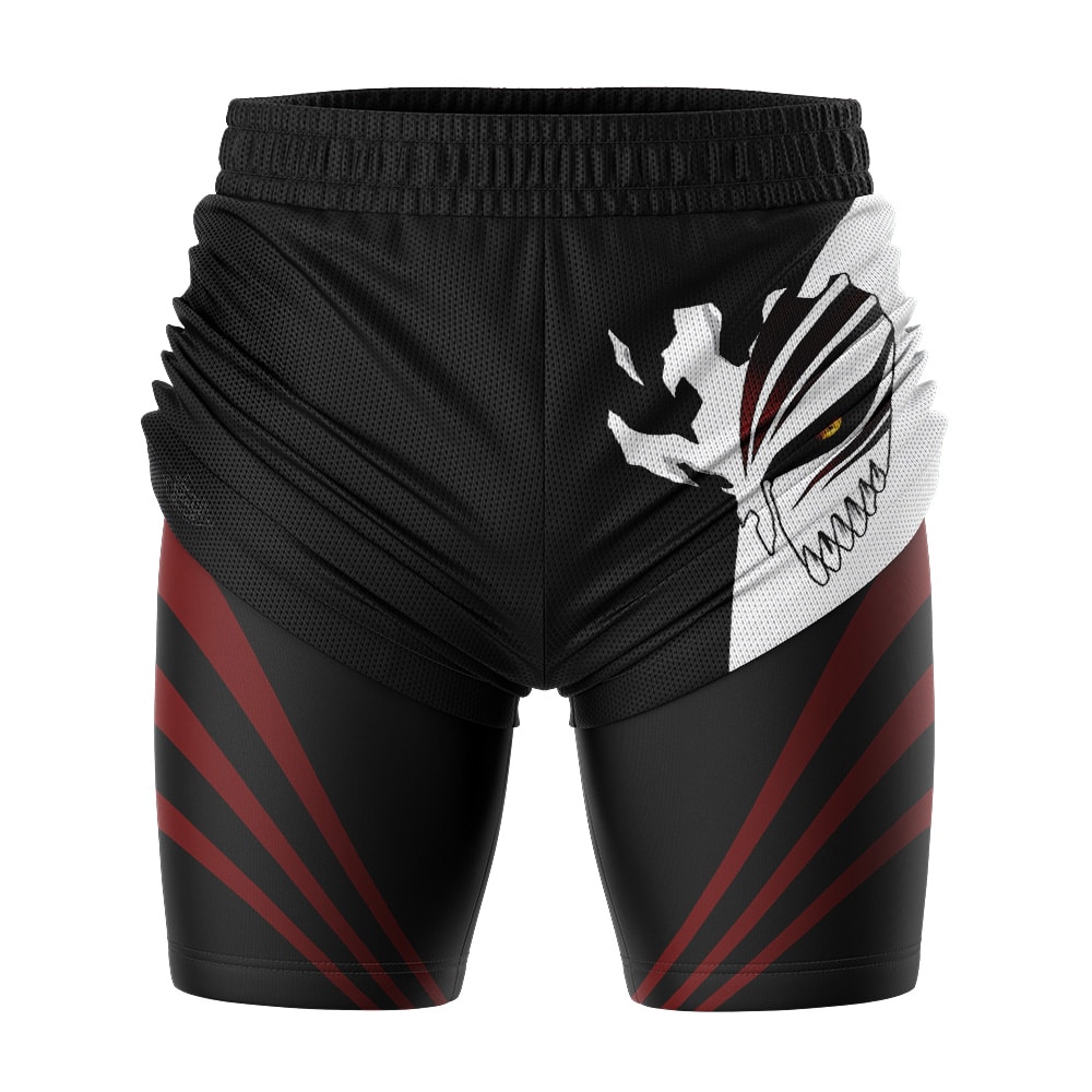 Ichigo Hollow Mask Bleach 2-in-1 Competition Shorts - Image 3