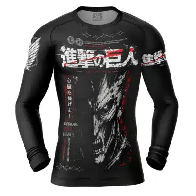 If We Don’t Fight We Can’t Win V1 Attack on Titan Long Sleeve Rash Guard Compression Shirt