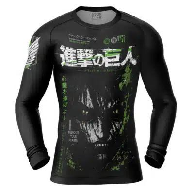 If We Don’t Fight We Can’t Win V2 Attack on Titan Long Sleeve Rash Guard Compression Shirt