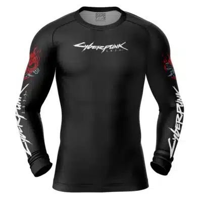 Johnny Silverhand Cyberpunk 2077 Long Sleeve Rash Guard Compression Shirt