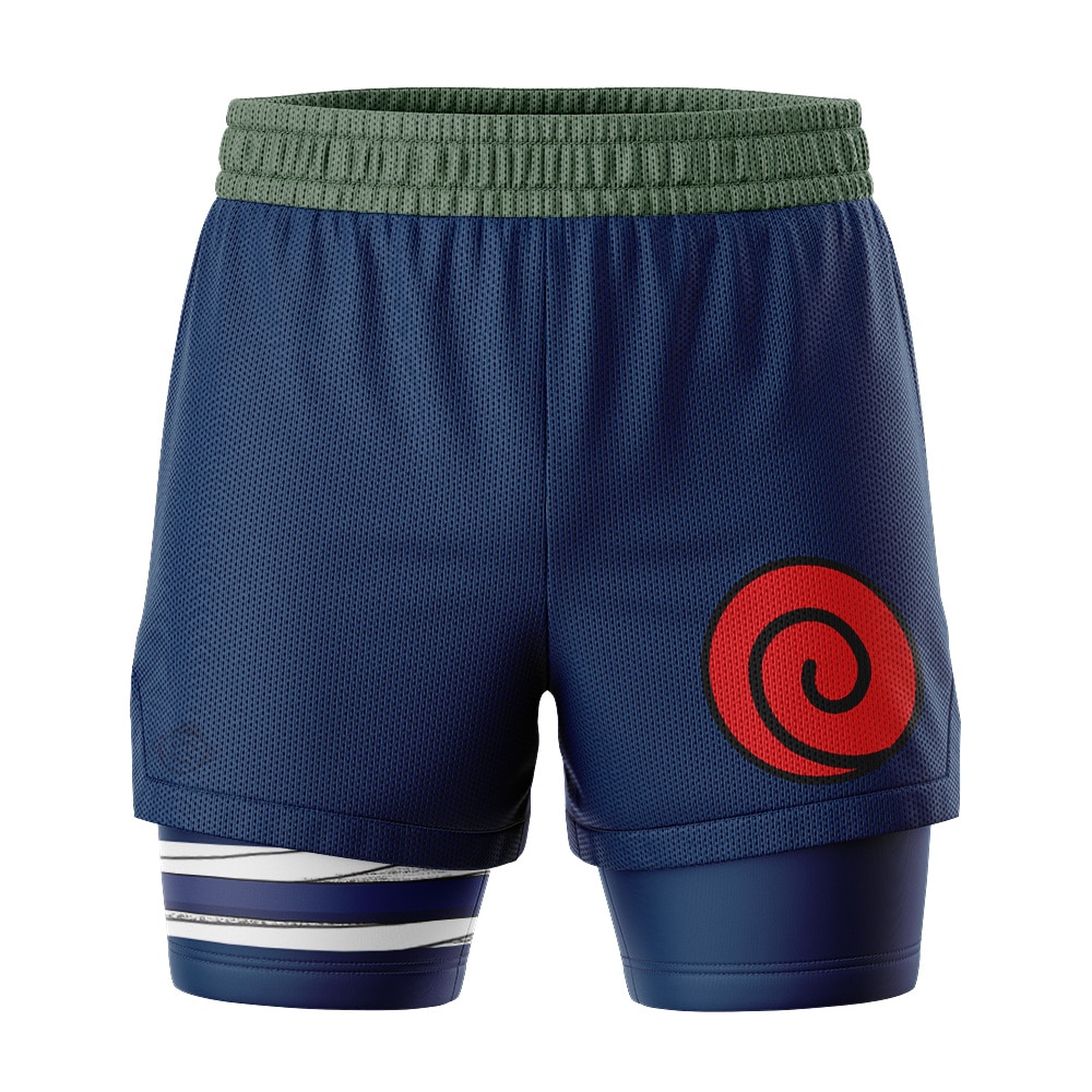 Konoha Jonin Shippuden 2-in-1 Competition Shorts - Image 2