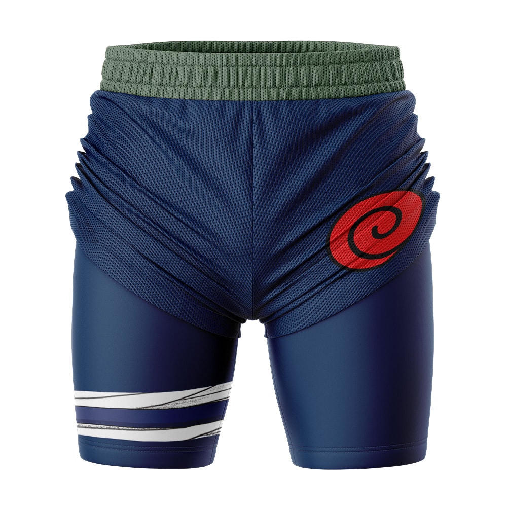 Konoha Jonin Shippuden 2-in-1 Competition Shorts - Image 3