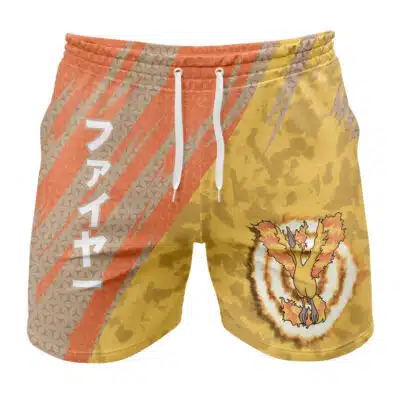 Moltres Attack Pokemon Gym Shorts
