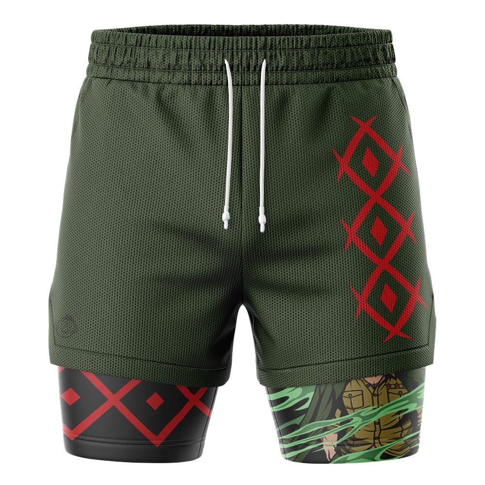Monkey D. Dragon One Piece 2-in-1 Performance Shorts - Image 2