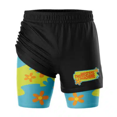 Mystery Machine Black Scooby Doo 2-in-1 Competition Shorts