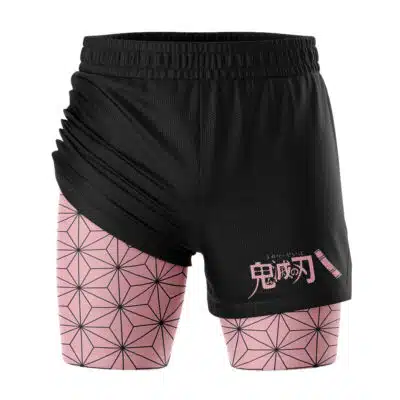 Nezuko Kamado Demon Slayer 2-in-1 Competition Shorts
