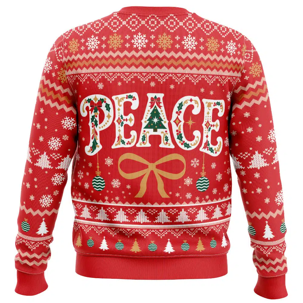 Peace Ugly Christmas Sweater - Image 2
