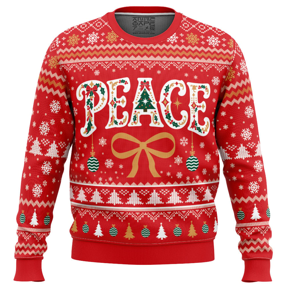 Peace Ugly Christmas Sweater
