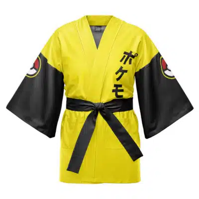 Pikachu Face Pokemon Happi Coat Haori Kimono