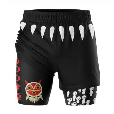 Princess Mononoke Studio Ghibli 2-in-1 Competition Shorts