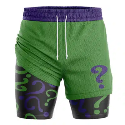 Riddler Superheroes 2-in-1 Performance Shorts