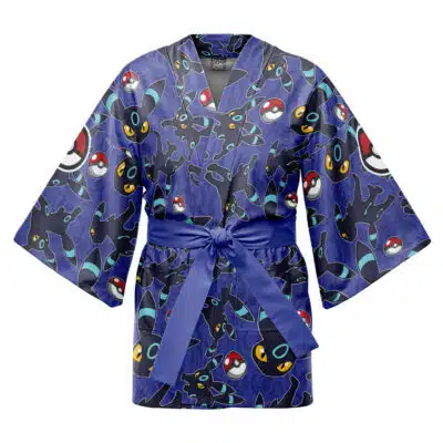 Shiny Umbreon Pattern Pokemon Happi Coat Haori Kimono