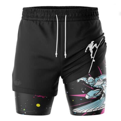 Silver Surfer Marvel 2-in-1 Performance Shorts