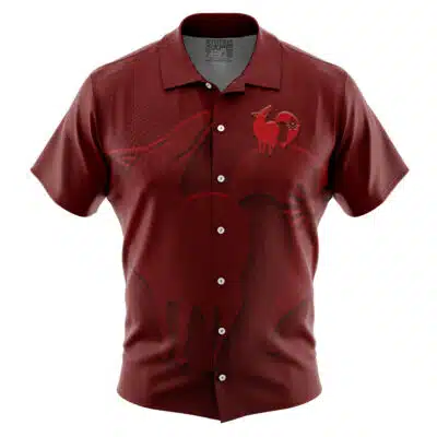 Sin of Greed Seven Deadly Sins Short Sleeve Button Up Hawaiian Shirt