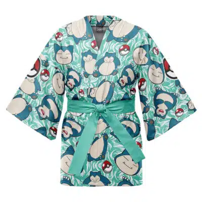 Snorlax Pattern Pokemon Happi Coat Haori Kimono