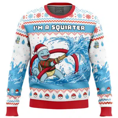 Squirtle I'm a Squirter Pokemon Ugly Christmas Sweater