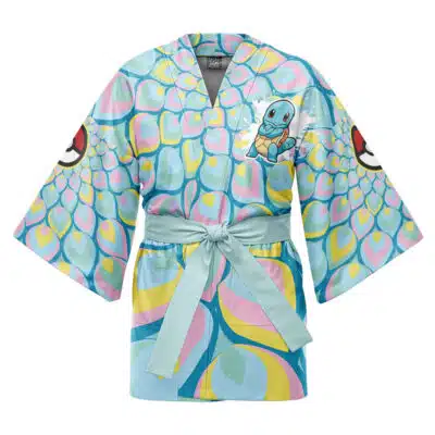 Squirtle Trippy Evolution Pokemon Happi Coat Haori Kimono