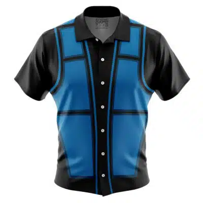 Sub-Zero Mortal Kombat Short Sleeve Button Up Hawaiian Shirt