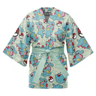 Totodile Pattern Pokemon Happi Coat Haori Kimono