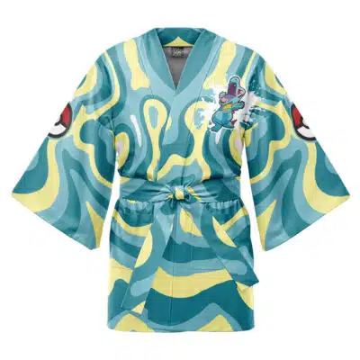 Totodile Trippy Evolution Pokemon Happi Coat Haori Kimono