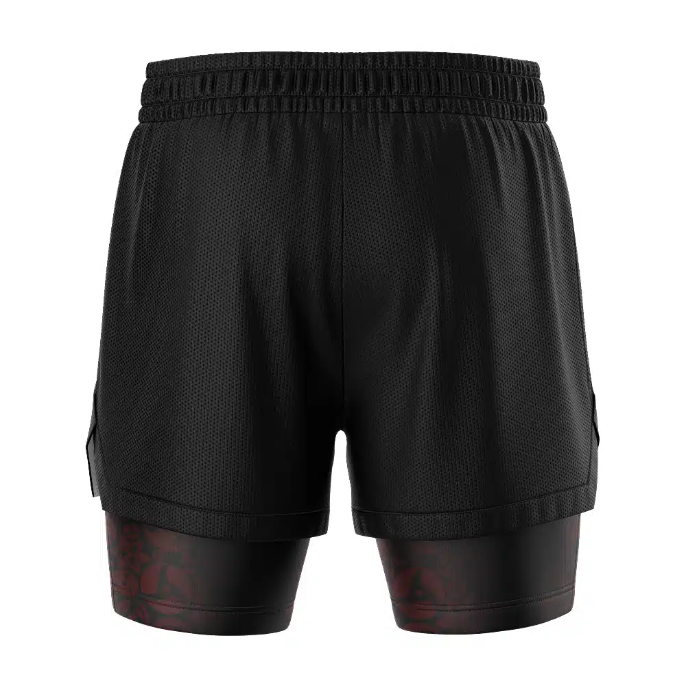 Uchiha Symbol Black Shippuden 2-in-1 Competition Shorts - Image 4