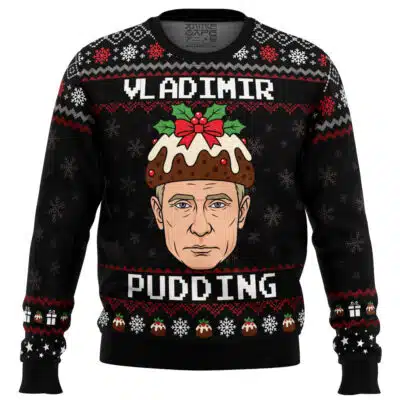 Vladimir Pudding Funny Ugly Christmas Sweater