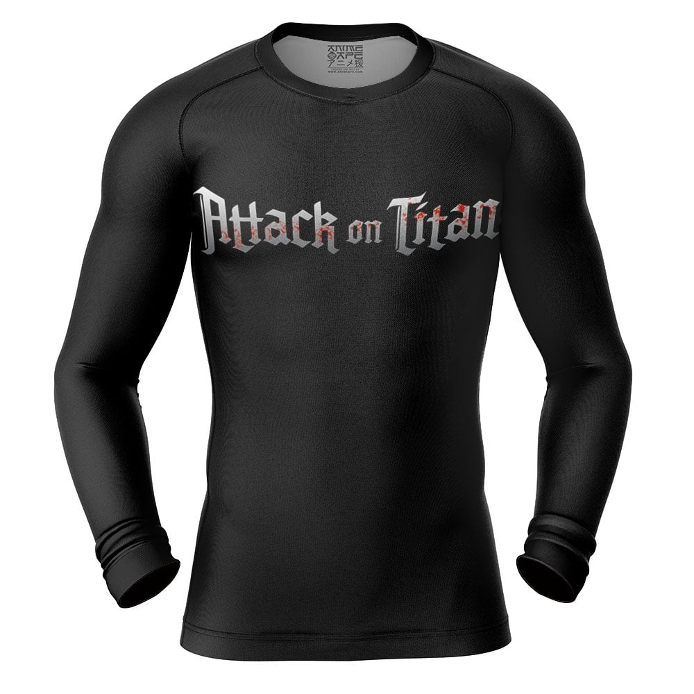 Wrath of The Titan Attack on Titan Long Sleeve Rash Guard Compression Shirt - Image 2
