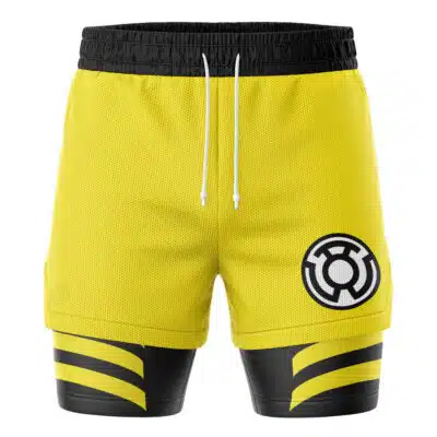 Yellow Lantern Superheroes 2-in-1 Performance Shorts