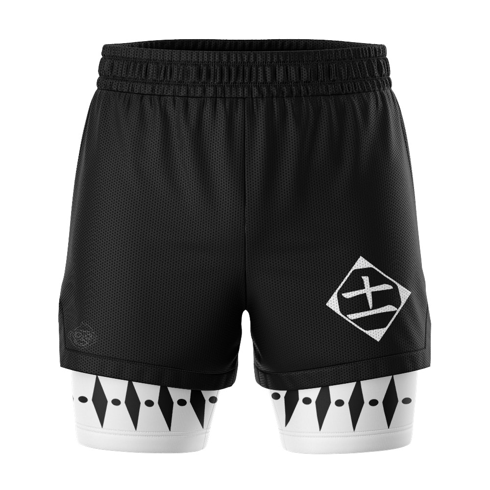 Zaraki Kenpachi Bleach 2-in-1 Competition Shorts - Image 2