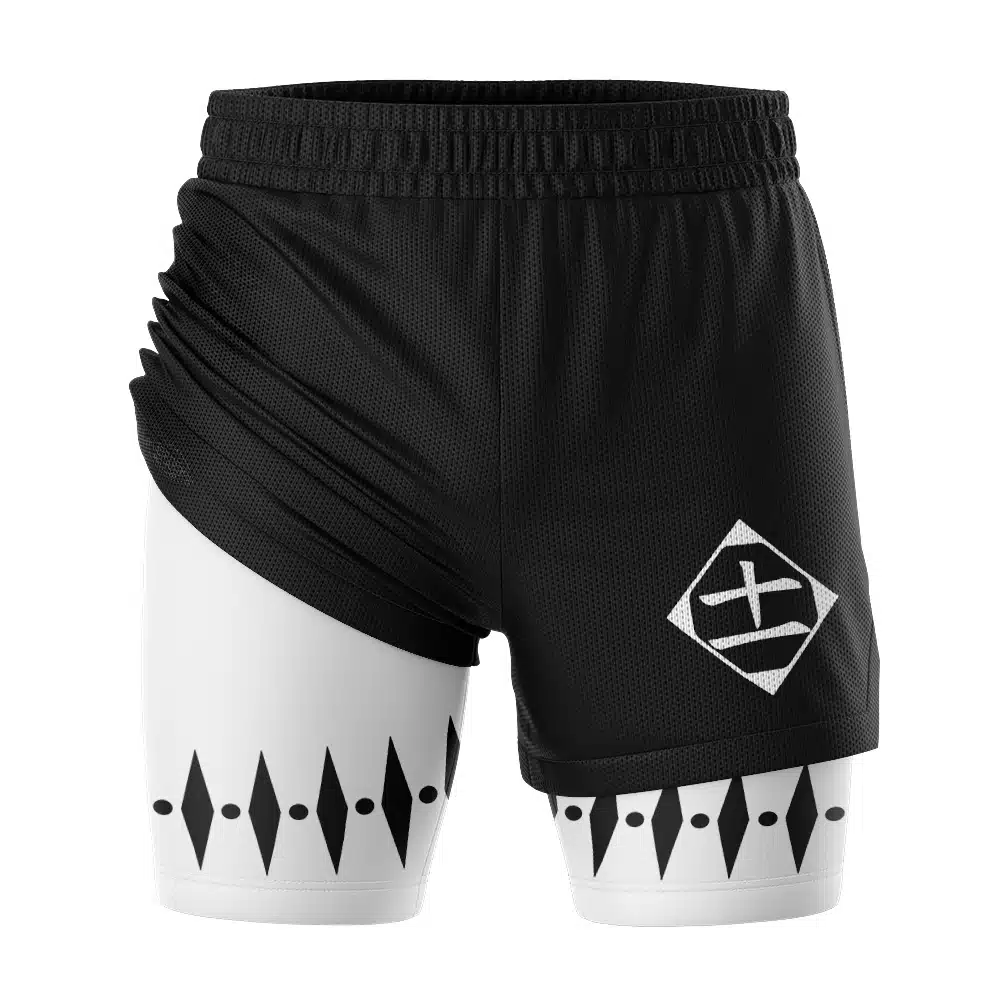 Zaraki Kenpachi Bleach 2-in-1 Competition Shorts