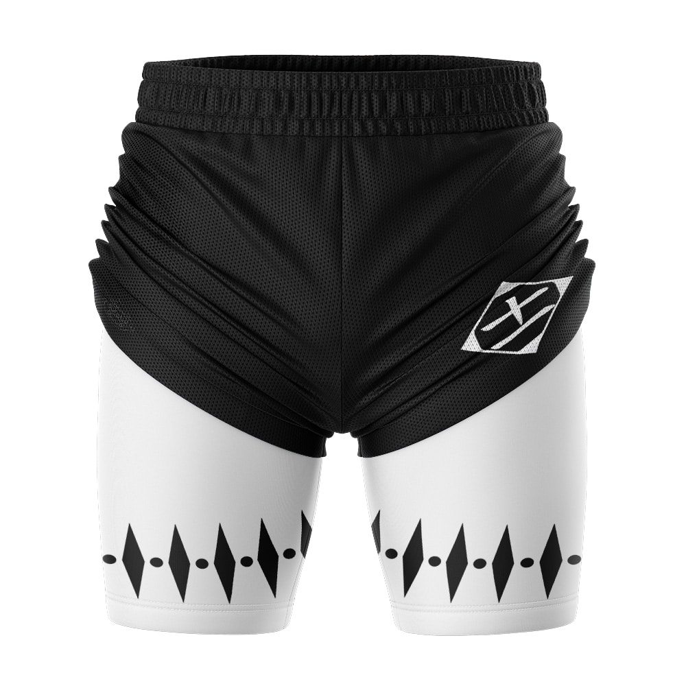 Zaraki Kenpachi Bleach 2-in-1 Competition Shorts - Image 3