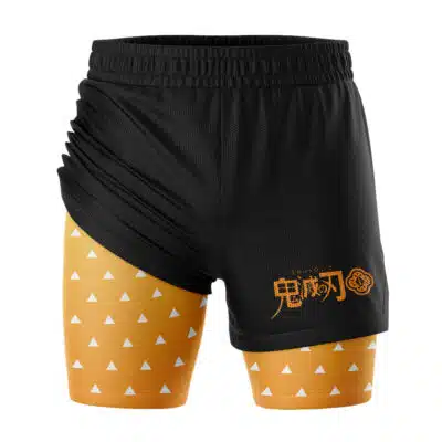 Zenitsu Agatsuma Demon Slayer 2-in-1 Competition Shorts