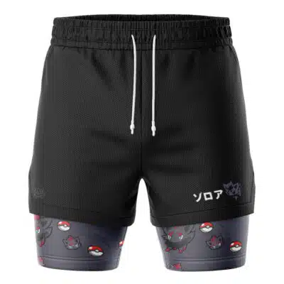 Zorua Pattern Pokemon 2-in-1 Performance Shorts