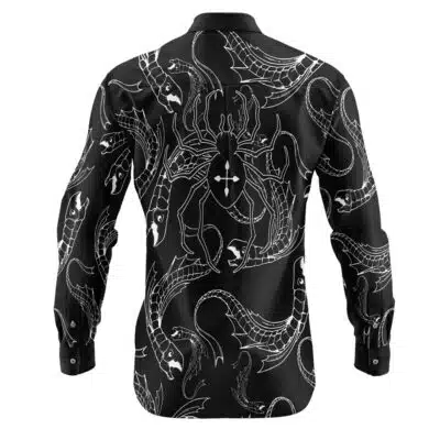 Chrollo Indoor Fish Hunter x Hunter Long Sleeve Button Up Shirt