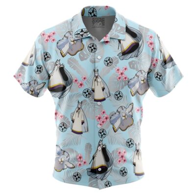 Kaguya Otsutsuki Pattern Short Sleeve Button Up Hawaiian Shirt