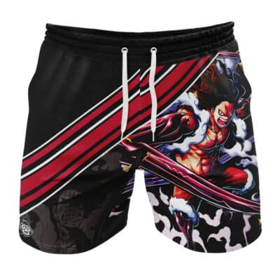 Monkey D. Luffy Gear 4th Snakeman One Piece Gym Shorts