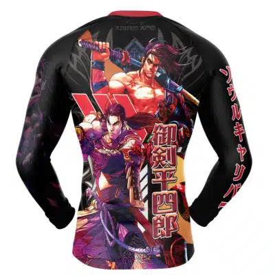Heishiro Mitsurugi Soulcalibur Long Sleeve Rash Guard Compression Shirt