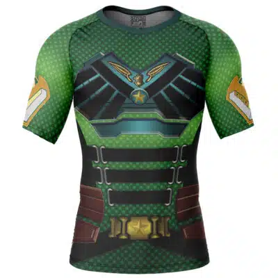 Soldier Boy Cosplay The Boys Short Sleeve Rash Guard Compression Shirt