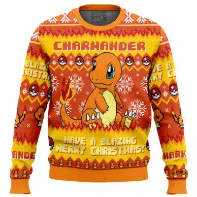 Charmander Have A Blazing Merry Christmas! Pokemon Ugly Christmas Sweater
