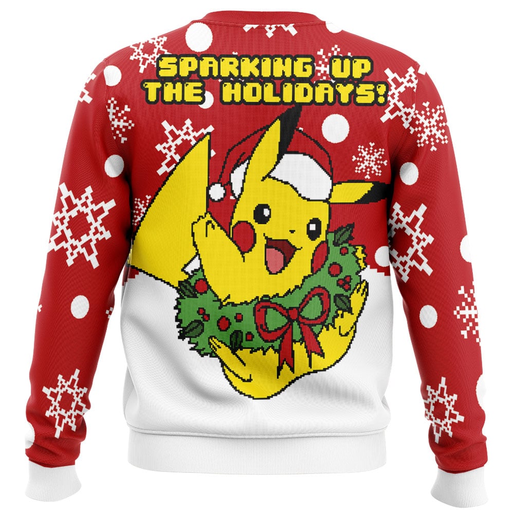 Christmas Pikachu Pokemon Ugly Christmas Sweater - Image 2