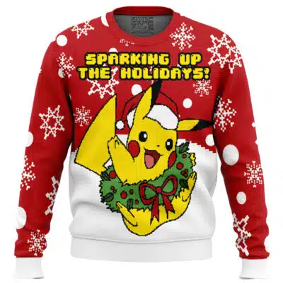 Christmas Pikachu Pokemon Ugly Christmas Sweater