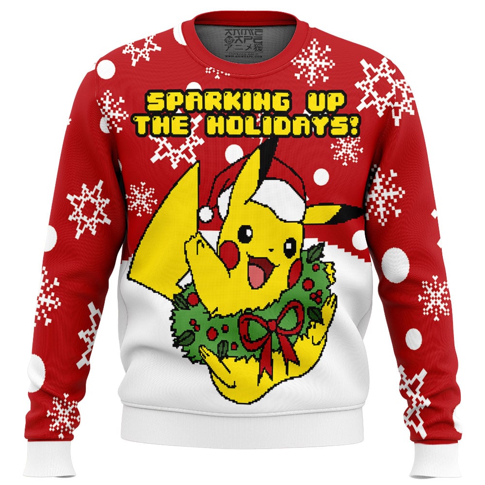 Christmas Pikachu Pokemon Ugly Christmas Sweater