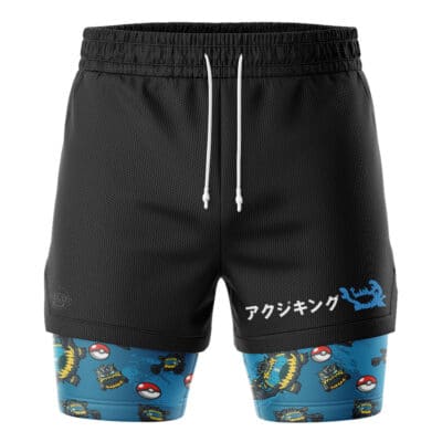 Guzzlord Pattern Pokemon 2-in-1 Performance Shorts