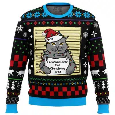 I Knocked Over the Christmas Ugly Christmas Sweater