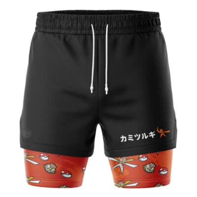 Kartana Pattern Pokemon 2-in-1 Performance Shorts