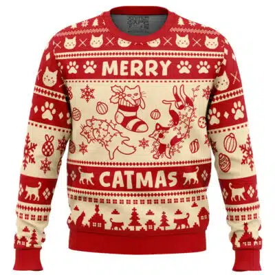 Merry Catmas Ugly Christmas Sweater