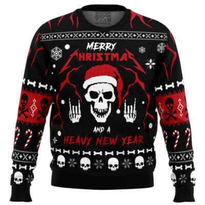Merry Christmas and a Heavy New Year Ugly Christmas Sweater