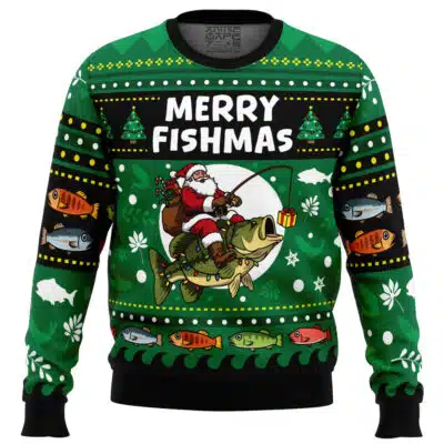 Merry Fishmas Ugly Christmas Sweater