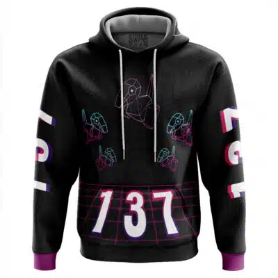 Porygon Vaporwave Pokemon Hoodie